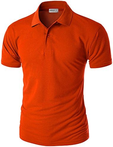 Doublju Mens Short Sleeve Polo Shirt