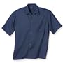 Bill Blass Men's Solid Camp Shirt in Black - XX-Large