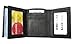 Dangerous Threads Mens Black Leather Wallet Lamb Classic Trifold 731