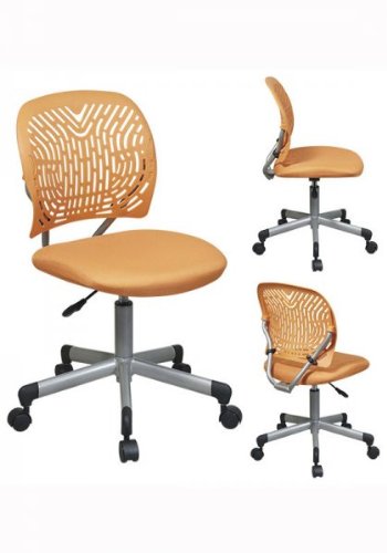 OSP Designs Deluxe Designer Task Chair, Orange