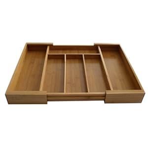 Axis 4127 Expandable Bamboo Drawer Organizer