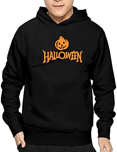 Men's Happy Halloween Pumpkin Face Hoodie Sweatshirt Funny Pullover