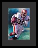 Santana Moss (Running with Football) Sports Black Wood-Mounted Poster Print - 11