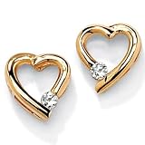 Cutout Heart-Shaped Earrings