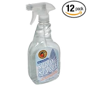 Earth Friendly Products Natural Spray Starch, Non-Aerosol, 22-Ounce Bottles (Pack of 12)