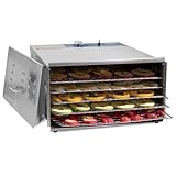 TSM Products Stainless Steel Food Dehydrator with 5 Stainless Steel Shelves
