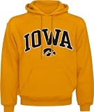 Iowa Hawkeyes Gold Acid Washed Mascot Hooded Sweatshirt