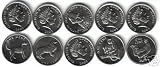 Beautiful lot of 5 COOK ISLANDS uncirculated world coins.KM 422,KM 423,KM 421,KM 420 AND KM 419.
