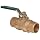 Milwaukee Valve BB2-352 Series Bronze Butterfly Valve, Unibody, Stainless Steel 304 Disc, Lever Handle with Memory Stop, Solder End
