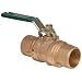 Milwaukee Valve BB2-352 Series Bronze Butterfly Valve, Unibody, Stainless Steel 304 Disc, Lever Handle with Memory Stop, Solder End