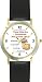 Habit 1 - Those Committed #2 (English Text) - DELUXE TWO-TONE WATCH from THE 7 HABITS - WATCH COLLECTION BY WATCHBUDDY&reg; - Arabic Numbers - Black Leather Strap-Size-Children's Size-Small ( Boy's Size & Girl's Size )