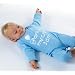 Party at my crib' blue 0-6 months boys Romper sleepsuit