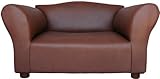 Fantasy Furniture Mini Sofa Brown Leatherette Pet Bed