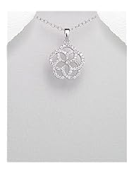 CZ Pendant Necklace In 92.5 Sterling Silver