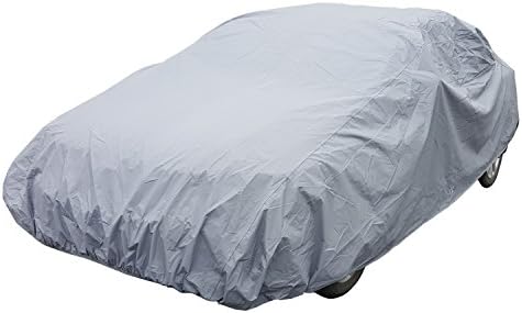 APZONA PVC Universal Car Cover Size L Fits Sedans up to 180 inches Water, UV and Dust Proof