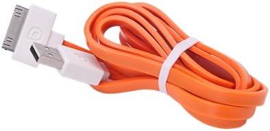 le touch USA Pasta-OR PASTA USB Sync and Charging Cable for iPhone 4/4S - Retail Packaging - Orange