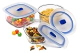 Bormioli Rocco Frigoverre Plus 3 Piece Compact Storage Set, Gift Boxed