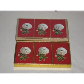 Vintage Triple Deck Zinnia Flower Playing Cards Samba Bolivia
