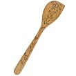 Talisman Designs 12-Inch Solid Beechwood Corner Spoon, Nature Design
