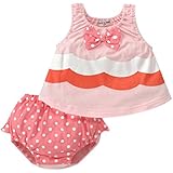 PanDaDa Baby Girls Sleeveless Tops Plaid Shorts Scarf Bowknot Outfits Sets 1-3y