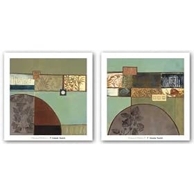 Botanical Textures Set by Connie Tunick 24"x24" Art Print Poster