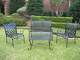 Sleigh Love Seat, Coffee Table and 2 Chairs