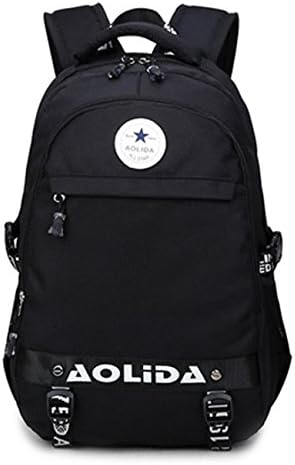 POWUDA Customized Canvas Double Shoudlers School Bag Can Print Your Name