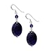 Sterling Silver Amethyst & Charoite Dangle title=