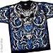Fantasy - Blue Flame Skull T-Shirt
