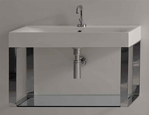 Rectangular Bathroom Sink with Overflow