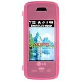 PCMICROSTORE Brand LG Voyager VX-10000 VX10000 Premium Magenta Silicone Skin Case Cover