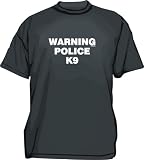 WARNING POLICE K9 Kids T Shirt 2T thru Youth XL