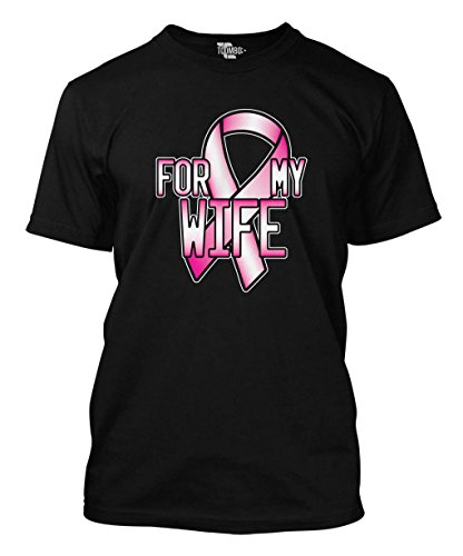 Pink Ribbon For My Wife - Breast Cancer Awareness Men's T-shirt