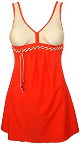 GGYY Women's Petite Beach Wear One Piece Skirted Cover Up Swimwear Swimdress
