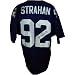 Michael Strahan Autographed/Hand Signed New York Giants (Blue #92) Jersey - Spence