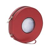 Royce Leather Circular Media Carrier - Top Grain Leather (Red) Picture