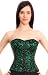 Authentic Steel Boned Waist Reducing Sweetheart Zipper Spiral Floral Tissue Corset 