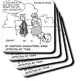 Londons Times Famous People Places Books Cartoons - THE ELDERLY CHARLIE BROWN - Coasters
