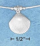 Sterling Silver and Shell Pendant Necklace by SilverChicks