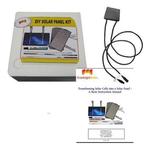Learn How- Solar Cells Do-It-Yourself (DIY) Solar Panel Kit + Junction Box 25amp
