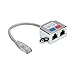 Tripp Lite 2-to-1 RJ45 Splitter Adapter Cable 10/100 Ethernet Cat5/Cat5e M/2xF 6in 6