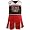 adidas Nebraska Cornhuskers Scarlet Youth Two-Piece Cheerleader Dress