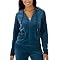 Merona&reg; Womens Cozy Velour Hoodie - Teal - XXL