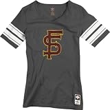 Florida State Seminoles Women's Garnet adidas Originals Vintage Mascot Football Jersey T-Shirt