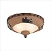  : Monte Carlo Fan Company MC102 Great Lodge Wilderness Pine Bowl Flush Mount or Light Kit
