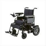Cirrus Plus Folding Power Wheelchair with Footrest and Batteries in Black Seat Size: 16"