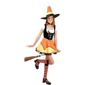 <b>Child's Candy Corn Witch Costume (Sz:Large 10-12)</b>