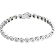 14K White Gold Diamond Tennis Bracelet - 2.00 Ct.
