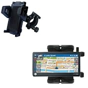 Bike Handlebar Holder Mount System for the Motorola MOTONAV TN765T GPS - Gomadic Brand