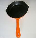 Review sun  / Cast iron frying pan / skillet 20cm in paprika orange